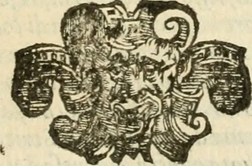 An illustration from Dell'imprese scelte : doue trovansi tvtte qvelle, che da diverse avtore stampate, si rendon conformi alle regole & alle principali qualità, stimae da' buon giudizi, le migliori infin qvi d'intorno à questo nobilissimo soggestto, 1600, leaf 56
