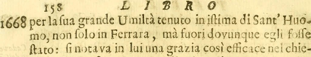 An illustration from Dell 'istoria di Ferrara scritta dal dottore D. Girolamo Baruffaldi Ferrarese libri nove : ne' quali diffusamente si narrano le cose avvenute in essa dall'anno MDCLV fino al MDCC con gli argomenti à ciascun libro, e due tavole, de'nomi proprj, e delle materie, 1700, leaf 189