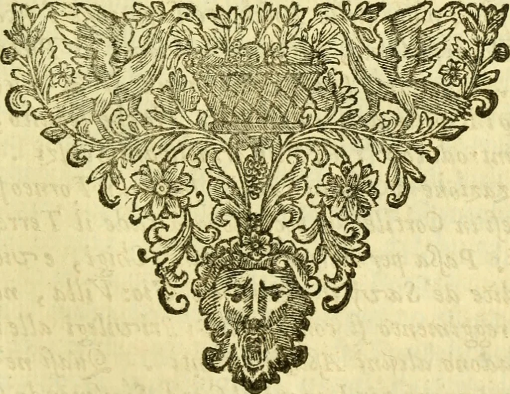An illustration from Dell 'istoria di Ferrara scritta dal dottore D. Girolamo Baruffaldi Ferrarese libri nove : ne' quali diffusamente si narrano le cose avvenute in essa dall'anno MDCLV fino al MDCC con gli argomenti à ciascun libro, e due tavole, de'nomi proprj, e delle materie, 1700, leaf 204