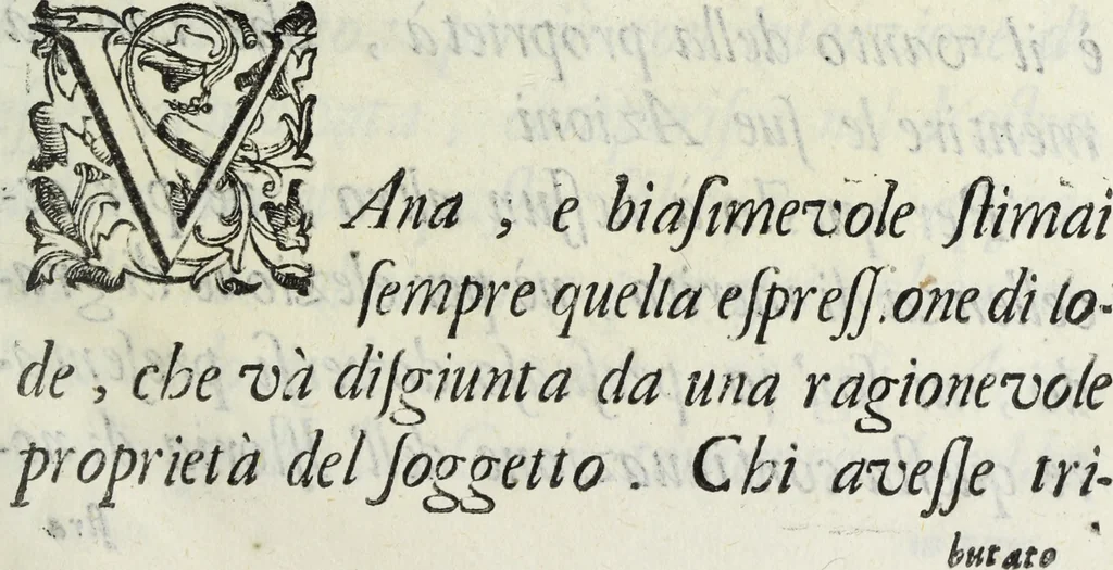An illustration from Dell'istoria di Ferrara, 1700, leaf 12