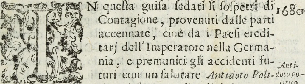 An illustration from Dell'istoria di Ferrara, 1700, leaf 320