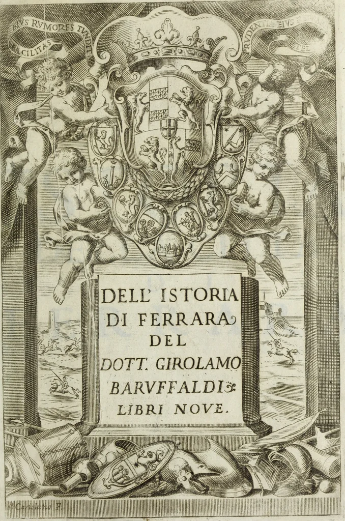 An illustration from Dell'istoria di Ferrara, 1700, leaf 4