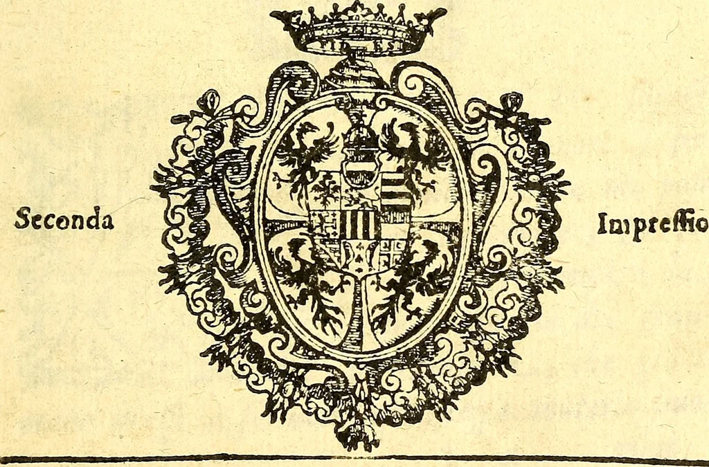 An illustration from Dell 'istoria di Mantova, libri cinque : scritta in commentari da Mario Equicola d'Alveto. Nella quale cominciadosi dall'edificatione de esse città breuemente si raccontano tutte le cose più notabili successe di tempo in tempo cosi in pace, come guerra. Riformata secondo l'vso moderno di scriuere istorie, 1610, leaf 6