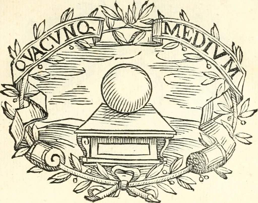 An illustration from Imprese dell'Offitioso Intronato in onore de serenissimi regnatori di Toscana : e da lui alli medesimi presentate nella venuta loro in Siena l'anno MDCXIII, 1613, leaf 8