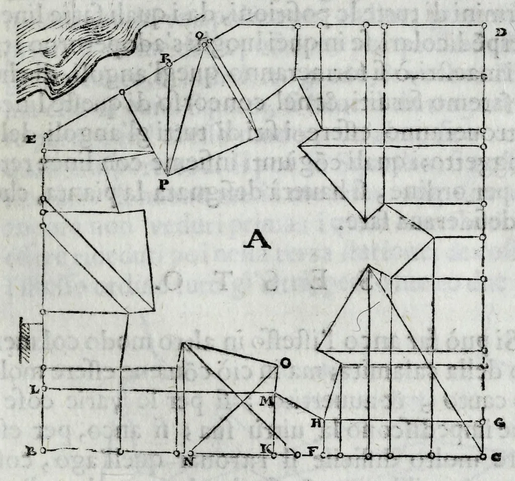 An illustration from Dello squadro : trattato, 1625, leaf 169