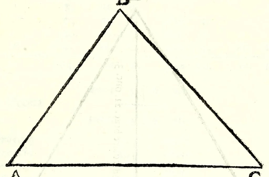 An illustration from Del misurare le muraglie, imbottare grani, vini, fieni, & strami : col liuellare dell'acque, & altre cose necessarie à gli agrimensori, 1682, leaf 9