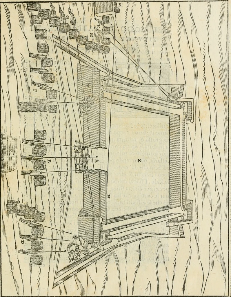An illustration from Del modo di fortificar le città : trattato, 1554, leaf 42
