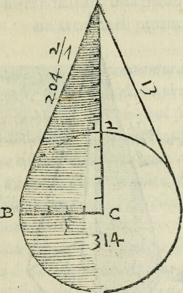 An illustration from Del modo di misvrare : le distantie, le superficie, i corpi, le piante, le prouincie, le prospettiue, & tutte le altre cose terrene, che possono occorrere a gli huomini, secondo le uere regole d'Euclide, & de gli altri piu lodati scrittori, 1564, leaf 166
