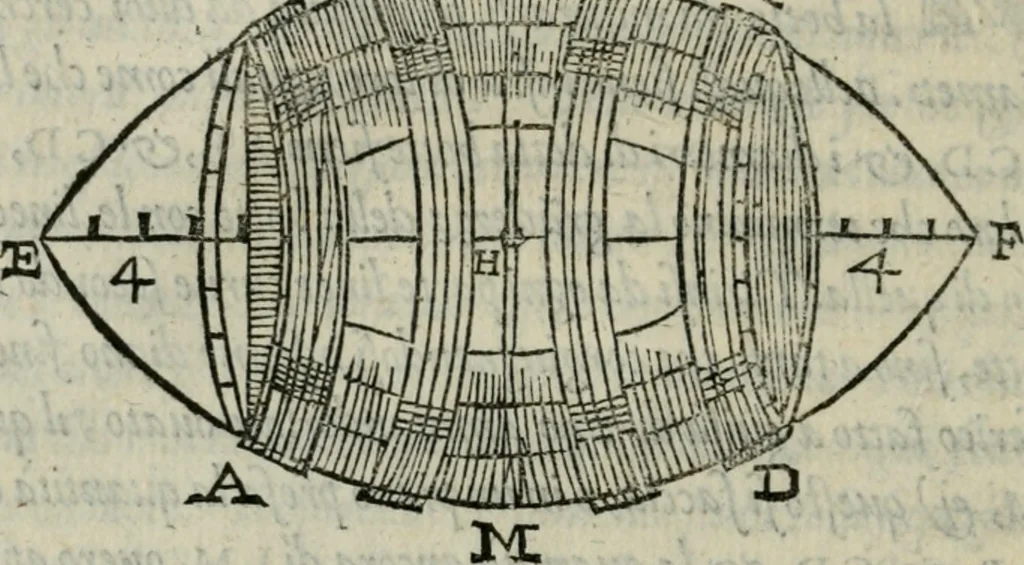 An illustration from Del modo di misvrare : le distantie, le superficie, i corpi, le piante, le prouincie, le prospettiue, & tutte le altre cose terrene, che possono occorrere a gli huomini, secondo le uere regole d'Euclide, & de gli altri piu lodati scrittori, 1564, leaf 197
