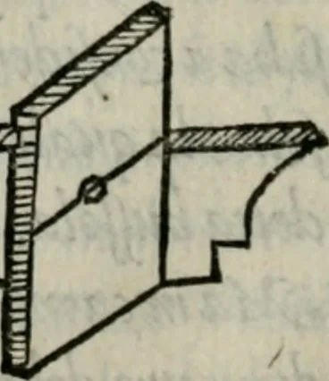 An illustration from Del modo di misvrare : le distantie, le superficie, i corpi, le piante, le prouincie, le prospettiue, & tutte le altre cose terrene, che possono occorrere a gli huomini, secondo le uere regole d'Euclide, & de gli altri piu lodati scrittori, 1564, leaf 205