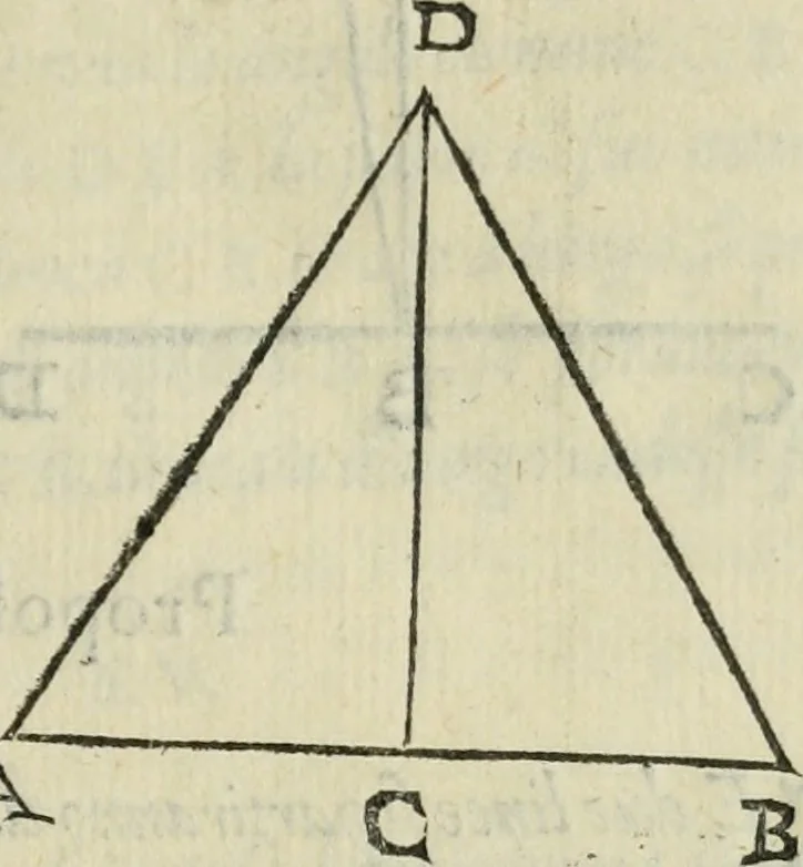 An illustration from Del modo di misvrare : le distantie, le superficie, i corpi, le piante, le prouincie, le prospettiue, & tutte le altre cose terrene, che possono occorrere a gli huomini, secondo le uere regole d'Euclide, & de gli altri piu lodati scrittori, 1564, leaf 242