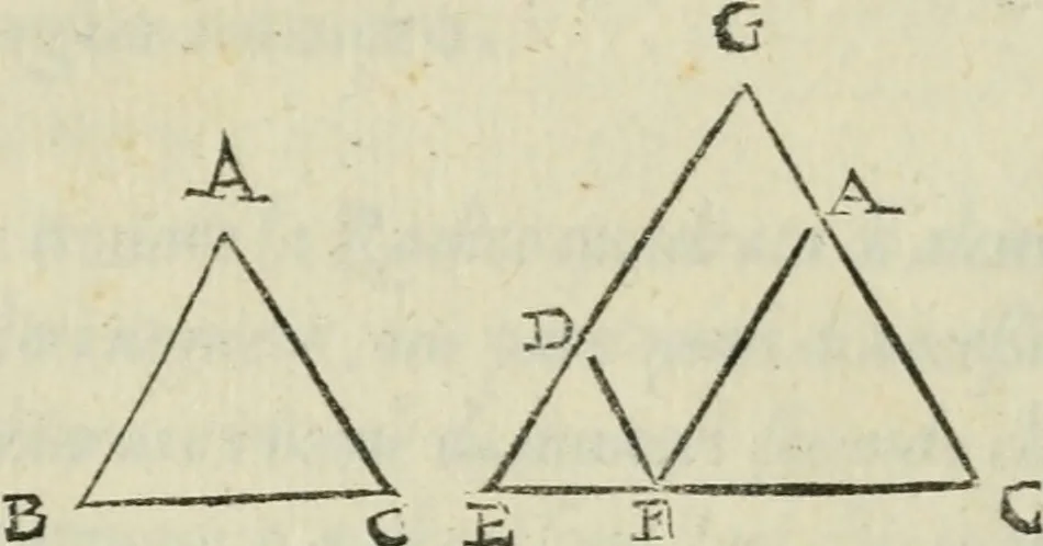 An illustration from Del modo di misvrare : le distantie, le superficie, i corpi, le piante, le prouincie, le prospettiue, & tutte le altre cose terrene, che possono occorrere a gli huomini, secondo le uere regole d'Euclide, & de gli altri piu lodati scrittori, 1564, leaf 264