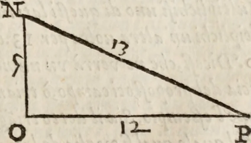 An illustration from Del modo di misvrare le distantie, le superficie, i corpi, le piante, le prouincie, le prospettiue, & tutte le altre cose terrene, che possono occorrere à gli huomini, secondo le vere regole d'Euclide, & de gli altri più lodati scrittori. Dedicata all'illvstrissimo, et eccellentissimo signore, il sig. Cosimo de Medici .., 1614, leaf 116