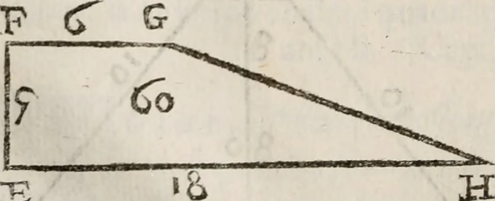 An illustration from Del modo di misvrare le distantie, le superficie, i corpi, le piante, le prouincie, le prospettiue, & tutte le altre cose terrene, che possono occorrere à gli huomini, secondo le vere regole d'Euclide, & de gli altri più lodati scrittori. Dedicata all'illvstrissimo, et eccellentissimo signore, il sig. Cosimo de Medici .., 1614, leaf 137