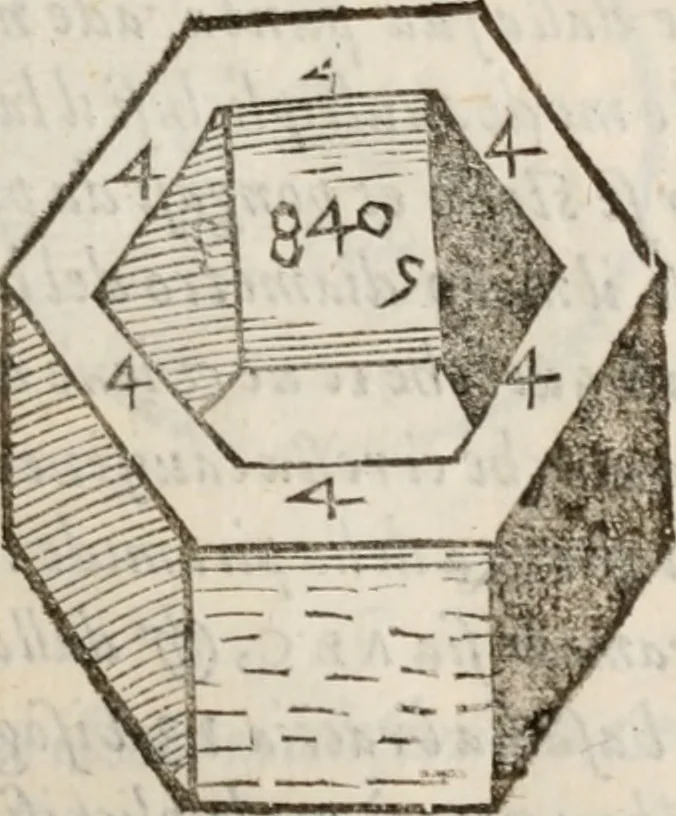 An illustration from Del modo di misvrare le distantie, le superficie, i corpi, le piante, le prouincie, le prospettiue, & tutte le altre cose terrene, che possono occorrere à gli huomini, secondo le vere regole d'Euclide, & de gli altri più lodati scrittori. Dedicata all'illvstrissimo, et eccellentissimo signore, il sig. Cosimo de Medici .., 1614, leaf 166