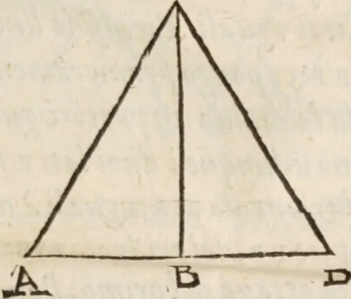 An illustration from Del modo di misvrare le distantie, le superficie, i corpi, le piante, le prouincie, le prospettiue, & tutte le altre cose terrene, che possono occorrere à gli huomini, secondo le vere regole d'Euclide, & de gli altri più lodati scrittori. Dedicata all'illvstrissimo, et eccellentissimo signore, il sig. Cosimo de Medici .., 1614, leaf 264