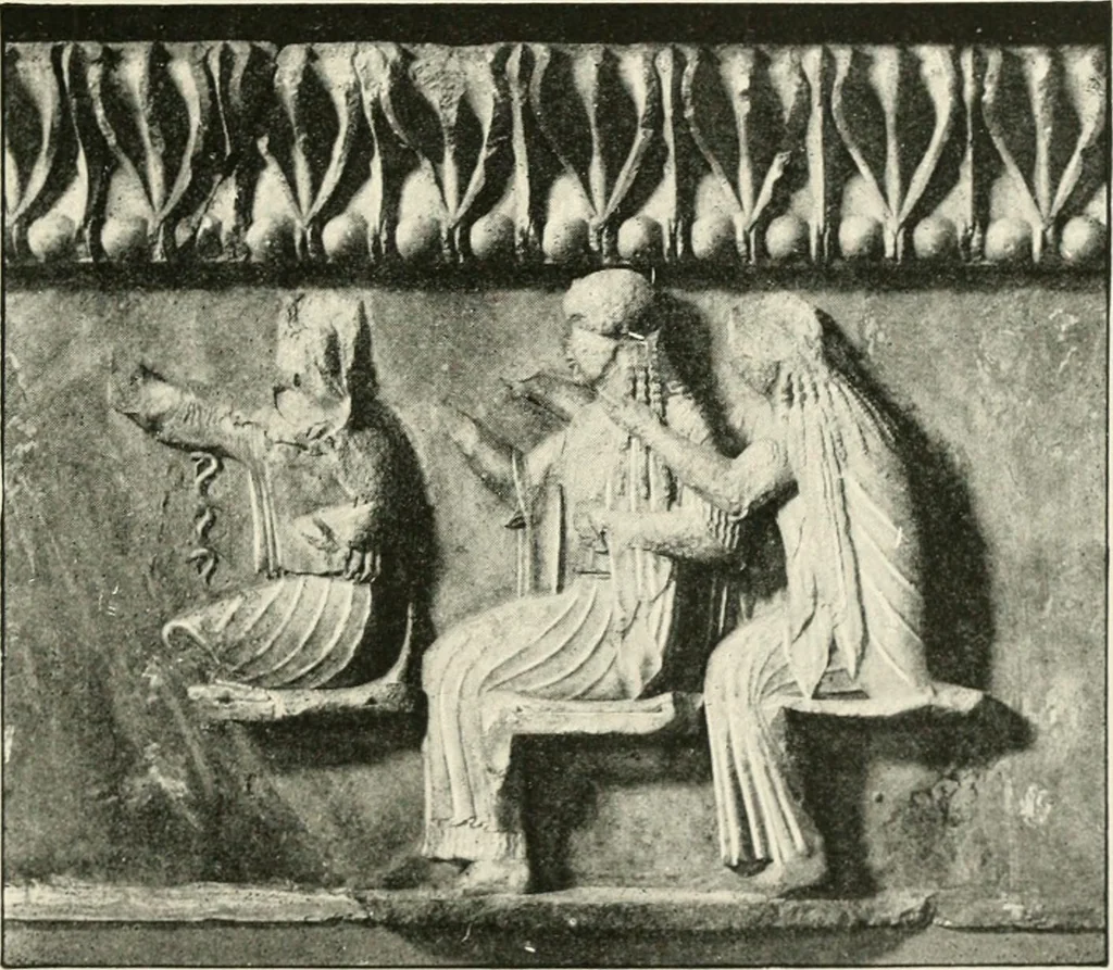 An illustration from Delphi, 1920, leaf 136