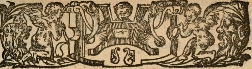 An illustration from Del primo [-sesto] libro de le lettere di M. Pietro Aretino, 1608, leaf 10