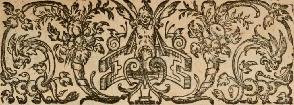 An illustration from Del primo [-sesto] libro de le lettere di M. Pietro Aretino, 1608, leaf 6