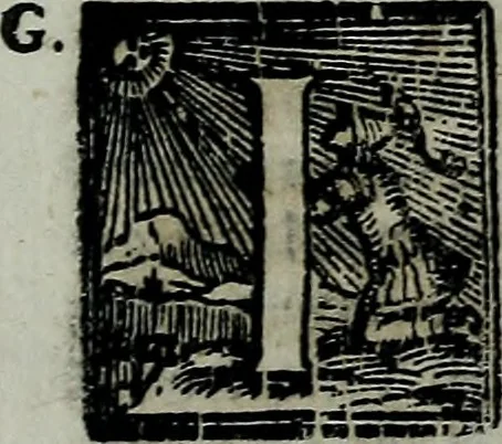 An illustration from Ragionamenti del sig. cavaliere Giorgio Vasari, pittore et architetto aretino, sopra le inuentioni da lui dipinte in Firenze nel palazzo di Loro Altezze serenissime. Con lo illustriss. & eccellentiss. signor don Francesco Medici, allora principe de Firenze. Insieme con la inuentione della pittura da lui cominciata nella cvpola. Con due tauole, vna delle cose piu notabili, & l'altra delli huomini illustri, che sono ritratti e nominati in quest' opera, 1588, leaf 52