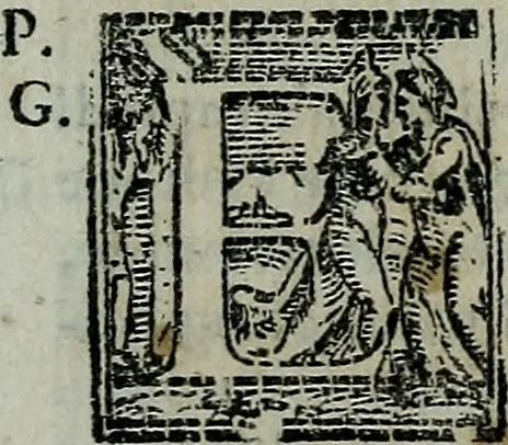 An illustration from Ragionamenti del sig. cavaliere Giorgio Vasari, pittore et architetto aretino, sopra le inuentioni da lui dipinte in Firenze nel palazzo di Loro Altezze serenissime. Con lo illustriss. & eccellentiss. signor don Francesco Medici, allora principe de Firenze. Insieme con la inuentione della pittura da lui cominciata nella cvpola. Con due tauole, vna delle cose piu notabili, & l'altra delli huomini illustri, che sono ritratti e nominati in quest' opera, 1588, leaf 58