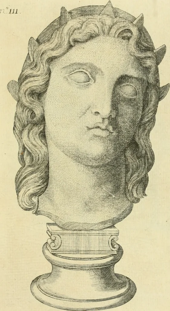An illustration from De l'usage des statues chez les anciens : essai historique, 1768, leaf 542