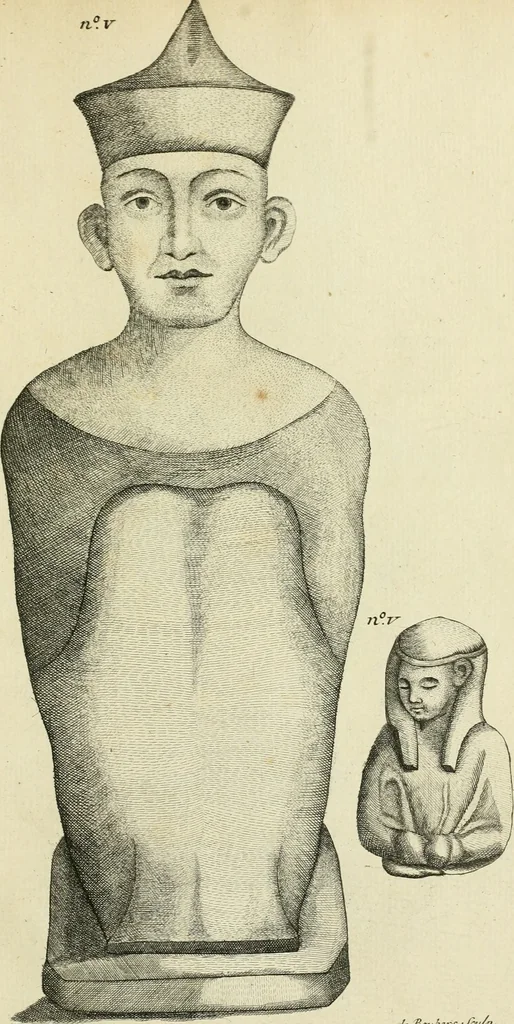 An illustration from De l'usage des statues chez les anciens : essai historique, 1768, leaf 550