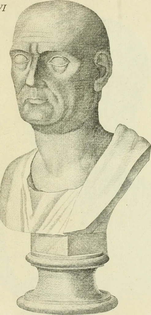 An illustration from De l'usage des statues chez les anciens : essai historique, 1768, leaf 552