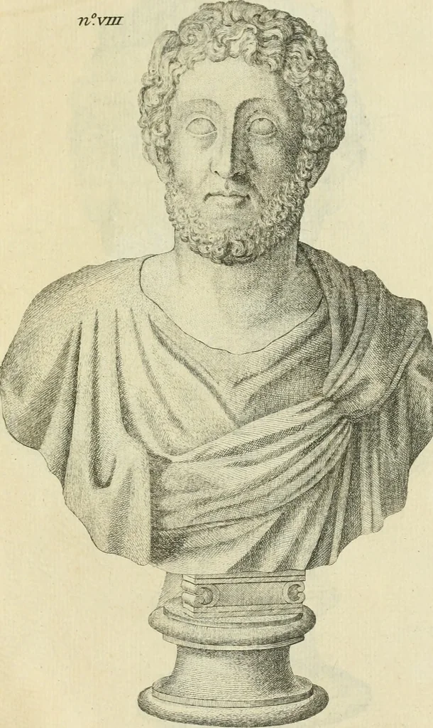 An illustration from De l'usage des statues chez les anciens : essai historique, 1768, leaf 556