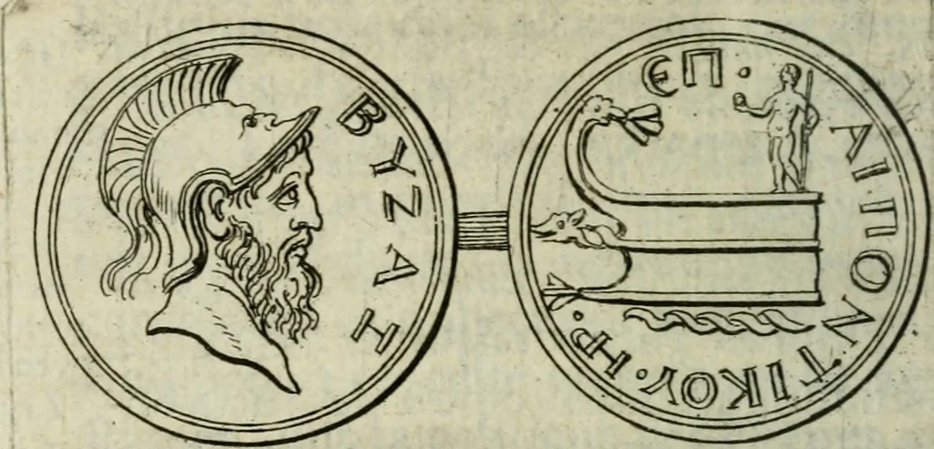 An illustration from De l'utilité des voyages, 1686, leaf 125