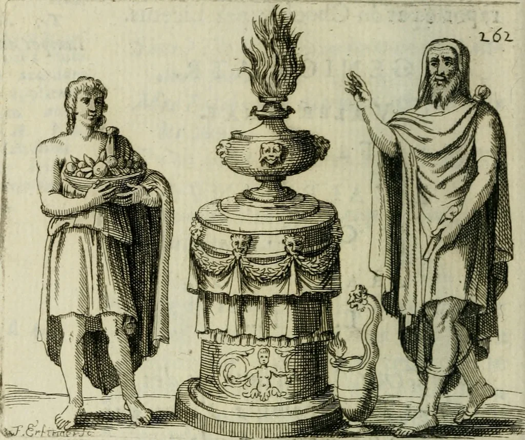 An illustration from De l'utilité des voyages, 1686, leaf 287