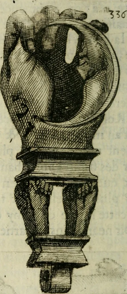 An illustration from De l'utilité des voyages, 1686, leaf 361