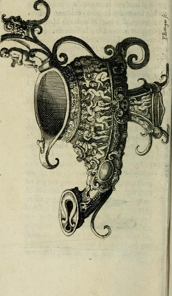 An illustration from De l'utilité des voyages, 1686, leaf 387