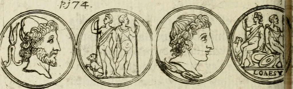 An illustration from De l'utilité des voyages : et de l'avantage que la recherche des antiquitez procure aux sçavans, 1686, leaf 195