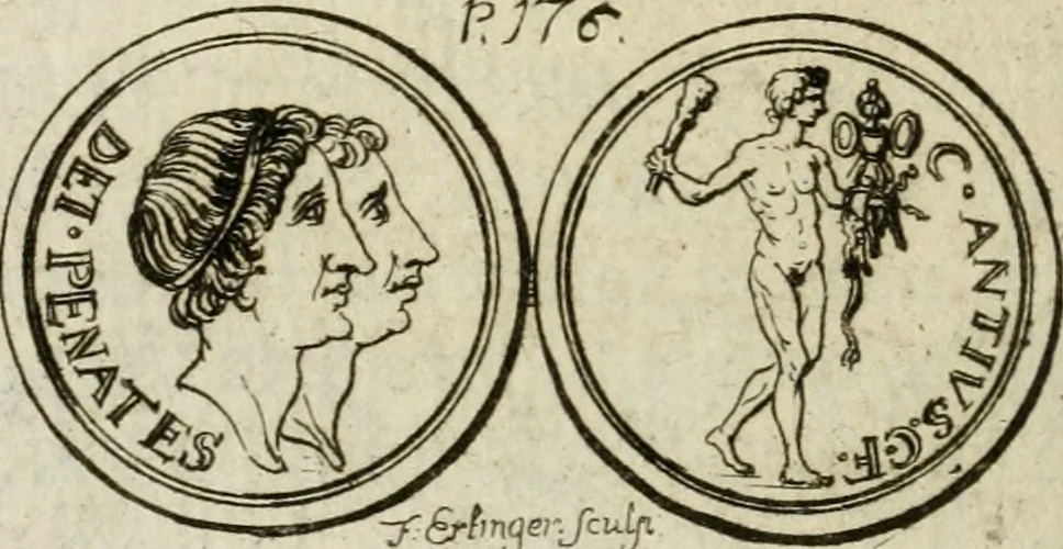 An illustration from De l'utilité des voyages : et de l'avantage que la recherche des antiquitez procure aux sçavans, 1686, leaf 197