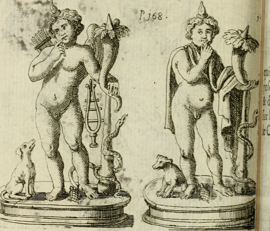 An illustration from De l'utilité des voyages : et de l'avantage que la recherche des antiquitez procure aux sçavans, 1686, leaf 217