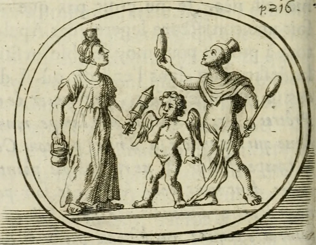 An illustration from De l'utilité des voyages : et de l'avantage que la recherche des antiquitez procure aux sçavans, 1686, leaf 237