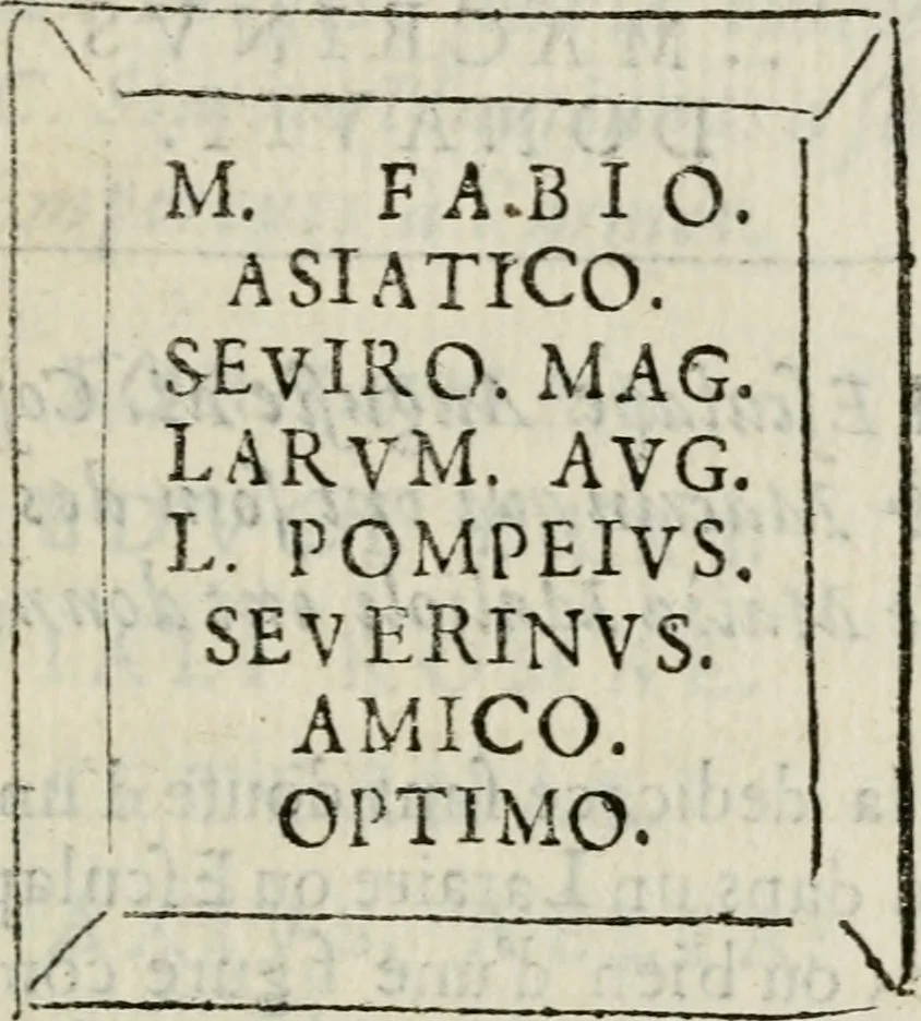 An illustration from De l'utilité des voyages : et de l'avantage que la recherche des antiquitez procure aux sçavans, 1686, leaf 256