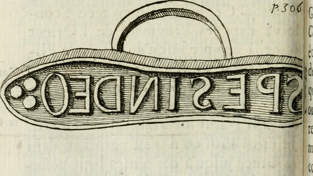 An illustration from De l'utilité des voyages : et de l'avantage que la recherche des antiquitez procure aux sçavans, 1686, leaf 327