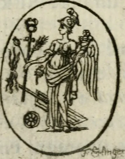 An illustration from De l'utilité des voyages : et de l'avantage que la recherche des antiquitez procure aux sçavans, 1686, leaf 346