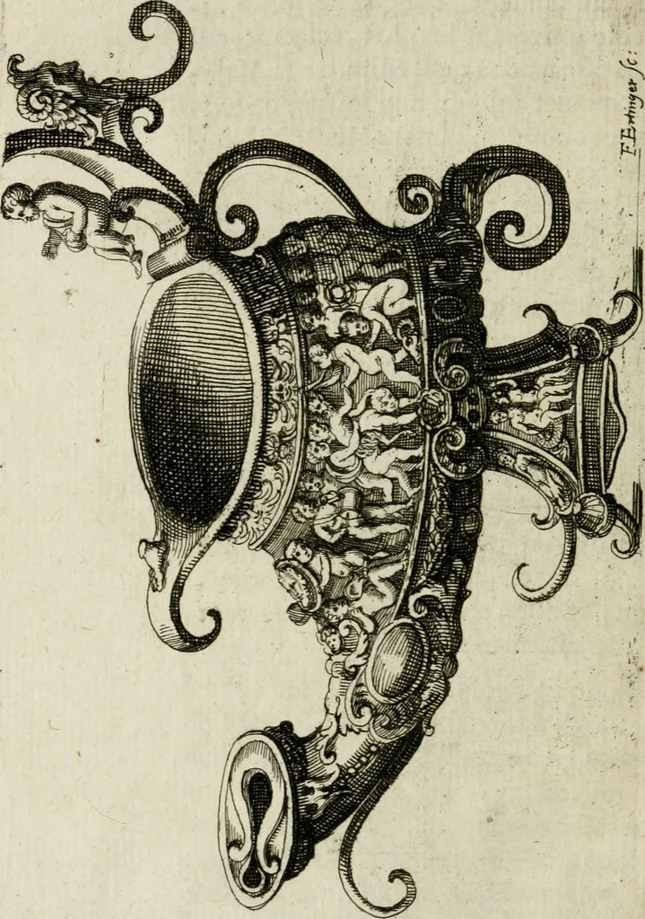 An illustration from De l'utilité des voyages : et de l'avantage que la recherche des antiquitez procure aux sçavans, 1686, leaf 383