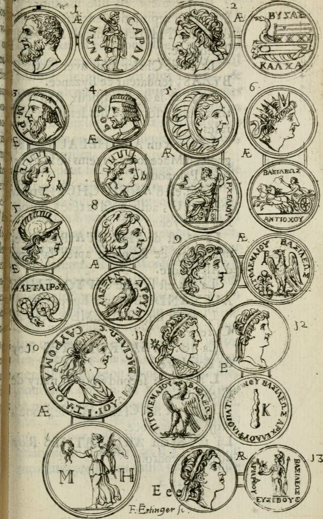 An illustration from De l'utilité des voyages : et de l'avantage que la recherche des antiquitez procure aux sçavans, 1686, leaf 254