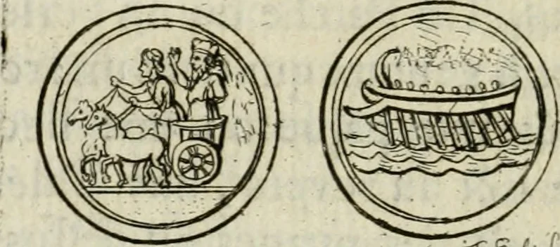 An illustration from De l'utilité des voyages : et de l'avantage que la recherche des antiquitez procure aux sçavans, 1686, leaf 259