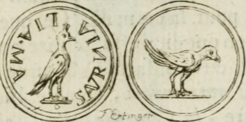An illustration from De l'utilité des voyages : et de l'avantage que la recherche des antiquitez procure aux sçavans, 1686, leaf 280