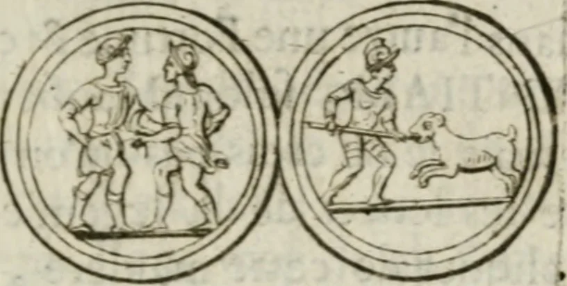 An illustration from De l'utilité des voyages : et de l'avantage que la recherche des antiquitez procure aux sçavans, 1686, leaf 284
