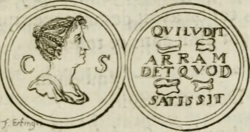 An illustration from De l'utilité des voyages : et de l'avantage que la recherche des antiquitez procure aux sçavans, 1686, leaf 294