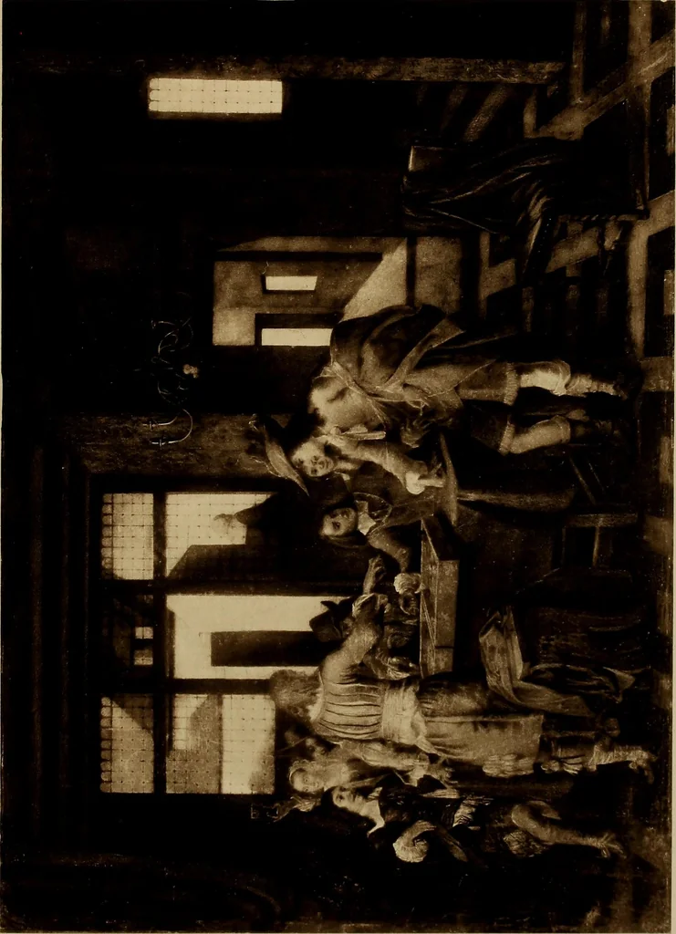 An illustration from De luxe catalogue of notable paintings by Masters of the Early English, Dutch, Flemish and French schools : consigned by T.J. Blakeslee, to be sold at unrestricted public sale at Mendelssohn Hall on ... [April 9th and 10th, 1908] .., 1908, leaf 103