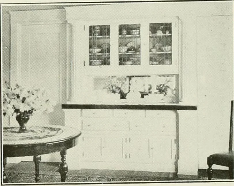 An illustration from De luxe flats : a book on flats and duplex homes ; showing the latest advance designs of this particular type of architecture, published to meet the requirements of all those who desire to study the flat or duplex home in its latest development., 1920, leaf 32