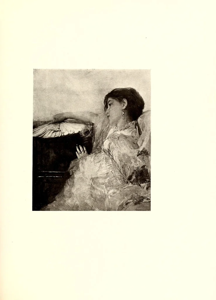 An illustration from De luxe illustrated catalogue of paintings and water colors of the Italian, French, Dutch and American schools by old and modern masters and other art property : to be sold to facilitate the settlement of the estate of the late James S. Inglis of Cottier and Company, New York, 1909, leaf 155