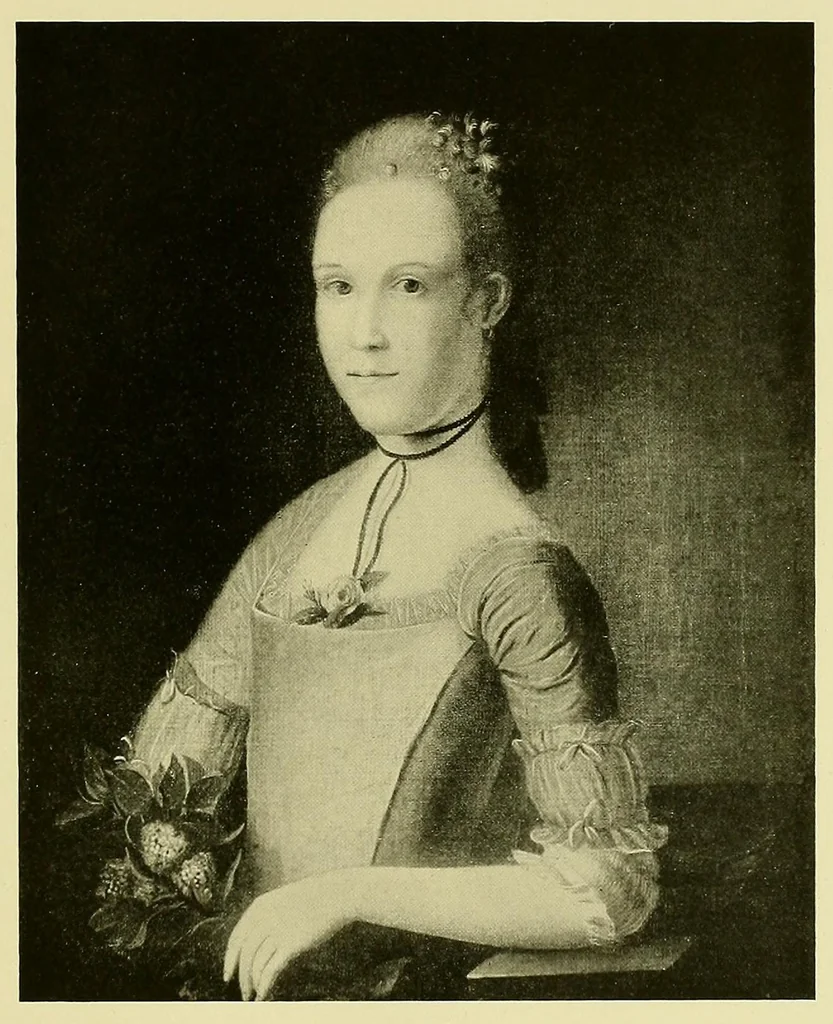 An illustration from De luxe illustrated catalogue of early American portraits : collected by Mr. Thomas B. Clarke. To be sold at unrestricted public sale by direction the owner ... on the evening of Jan. 7th, 1919. The sale will be conducted by Mr. Thomas E. Kirby of the American Art Association, 1919, leaf 103